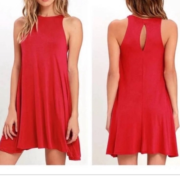 Lulus Dresses & Skirts - Lulu’s Tupelo red swing mini dress